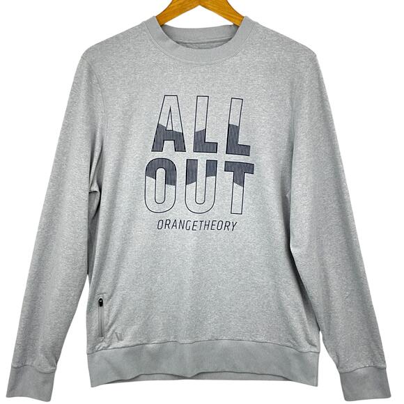 Vuori Other - Vuori Ponto Performance Crew Sweatshirt Mens Large Gray Orangetheory Long Sleeve